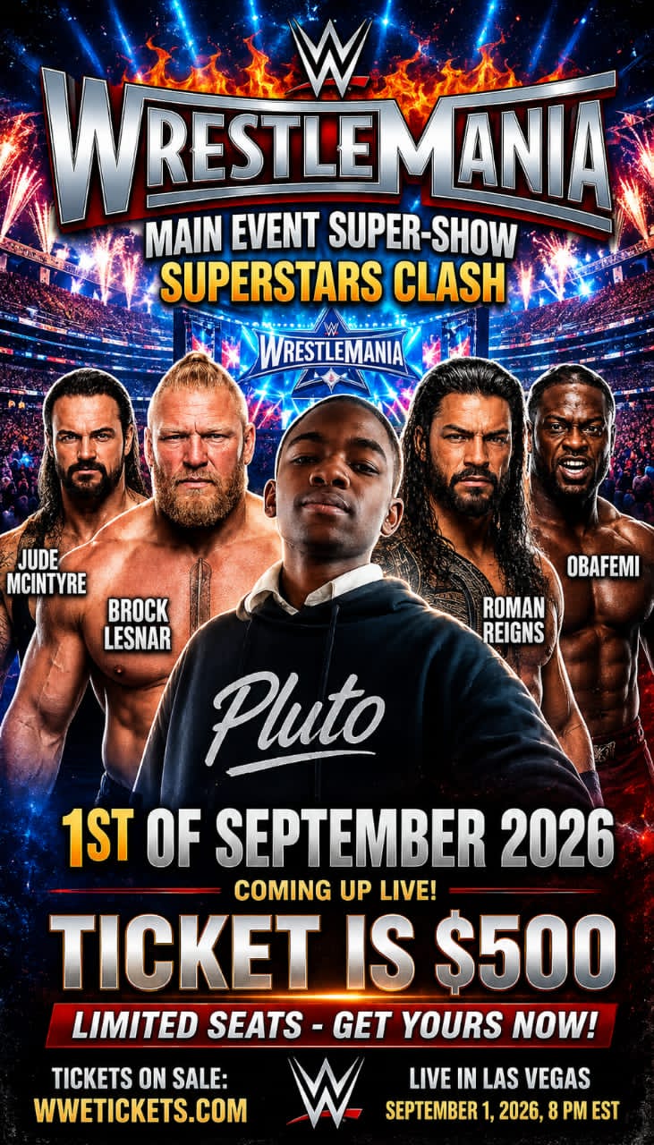 WWE Wrestlemania Poster